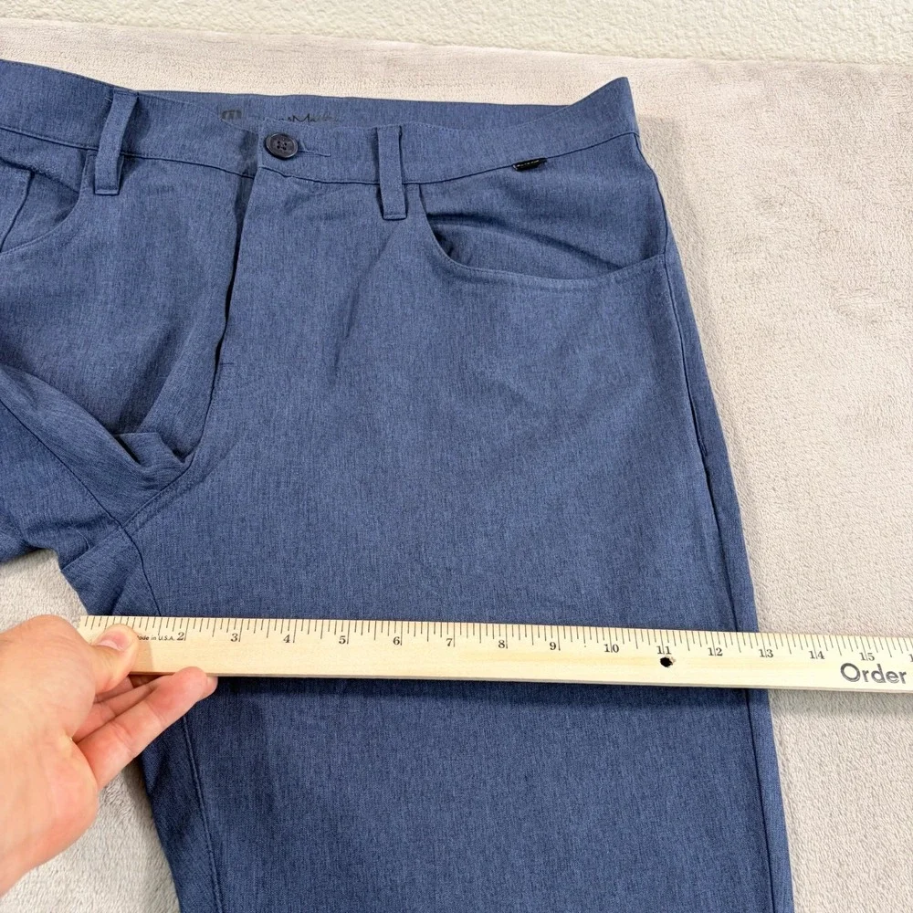 Travis Mathew Open To Close Performance Golf Pants in Blue Men 36x30 (Tag 34)